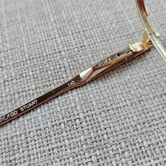 Luxottica Staurt Men Eyeglasses GEP 58[]17 140 Glasses Made in Italy - Picture 8 of 11